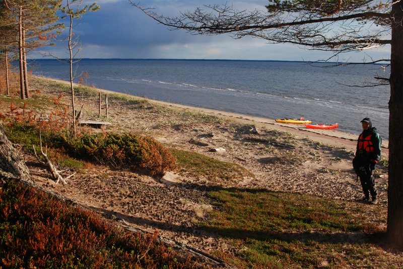 Белое море на морских каяках, Онежский залив по маршруту Онега – Беломорск, 264 км, 21 июня - 6 июля 2014