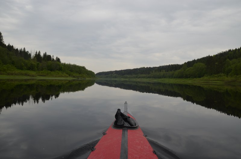 Сплав на морском каяке по реке Кубена, май 2019