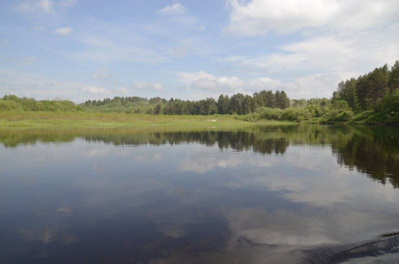 Сплав на морском каяке по реке Кубена, май 2019