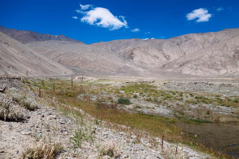 Вдоль его русла попадались кустики редкой
здесь растительности и черепа да рога каких-то животных. Вдоль его русла попадались кустики редкой
здесь растительности и черепа да рога каких-то животных.