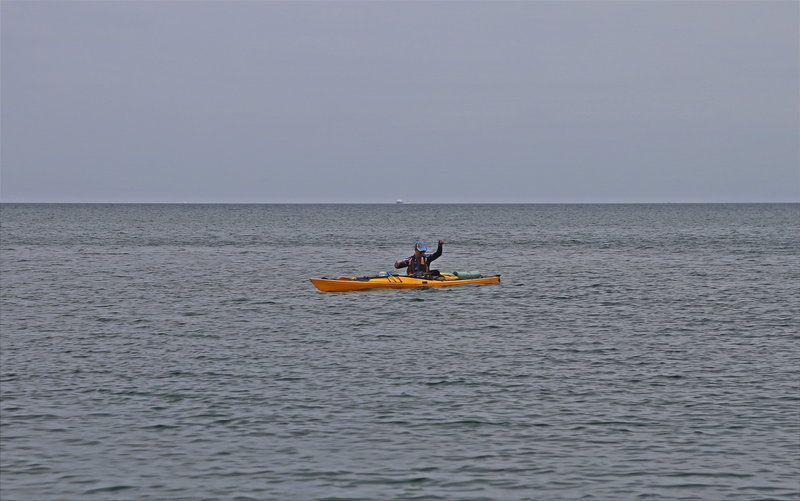 Веселый рыболовный поход на морских каяках на о. Попова