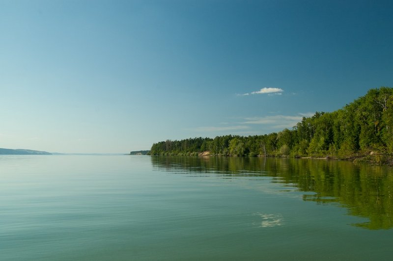 Снова взгляд на западный берег заповедного острова.