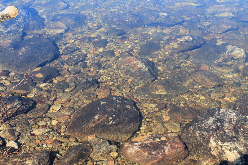 Очень чистая вода.